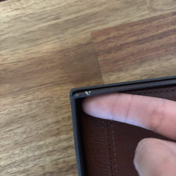 FedEx Express Leeman Genuine Leather Passport and Travel Luggage Tag Set NWT - Picture 10 of 13